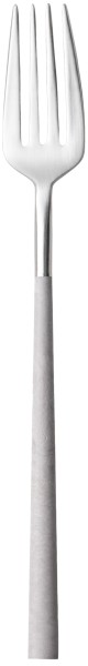 Mito Tafelgabel L21.5cm brushed Griff cloud grey