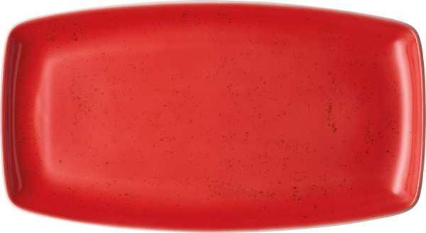 Pottery Unique Red Platte rechteckig 36x20cm