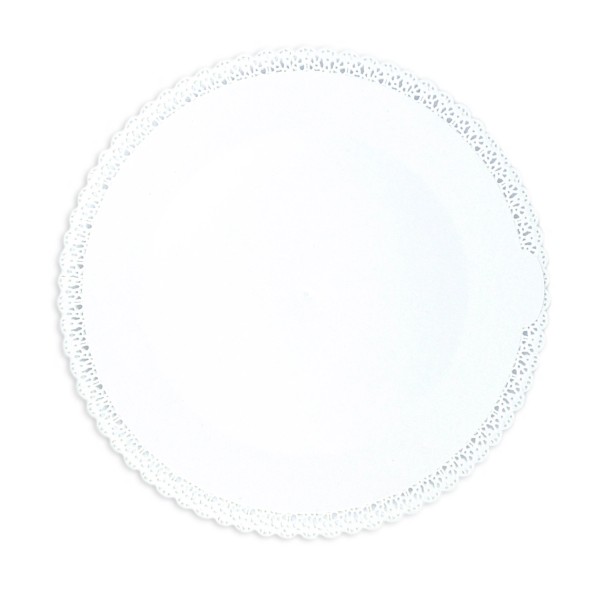 Kuchenplatte rund weiss Kunststoff D32cm