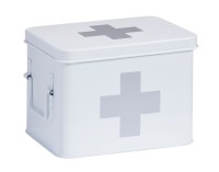 Medizinbox Metall weiss 21.5cm