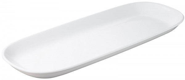 2x Auflaufform oval, 54x12x3.5 cm, weiss