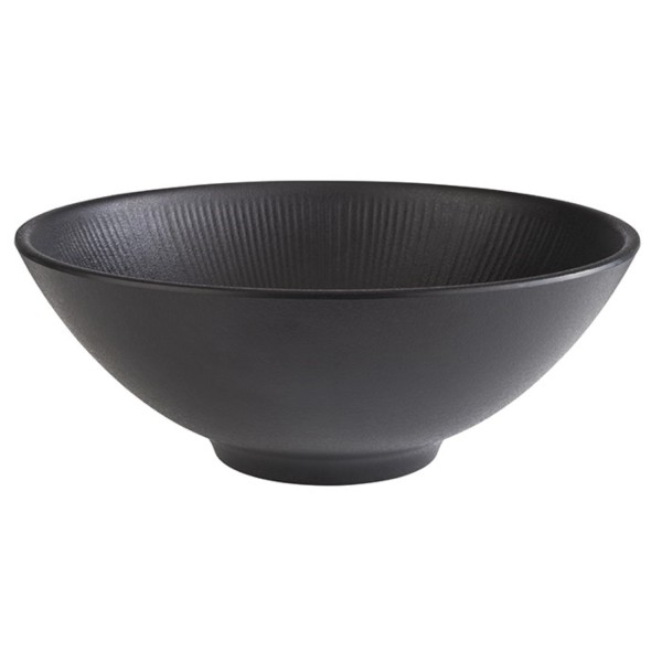 Nero Schale D24cm H9cm Melamin schwarz