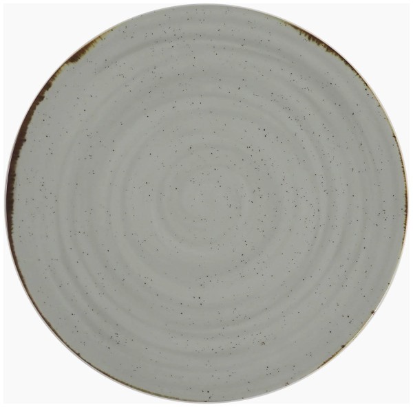 Rustico Teller flach coupe D32cm taupe
