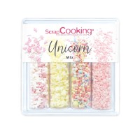 4er Set Zuckerstreusel Mix Einhorn pastell 60g