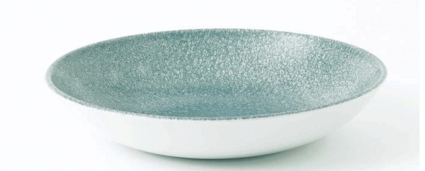 S.P. Raku Topaz Blue Coupe Teller tief 24.8cm