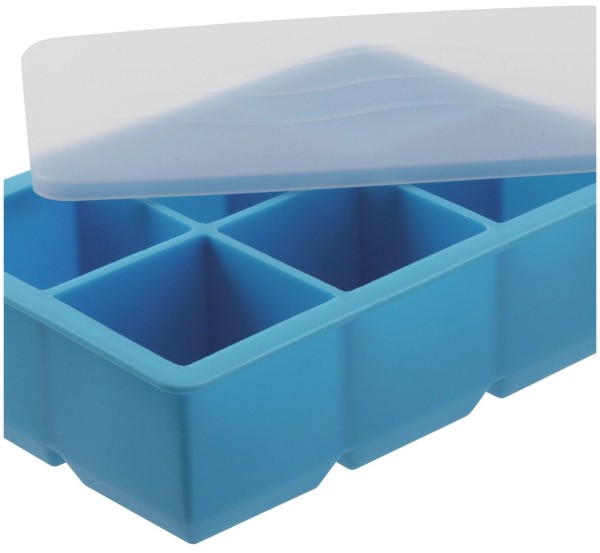 Eiswürfelbehälter mit Deckel 16.7x16.7x5cm Silikon