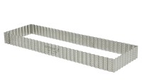 Rechteckiger Tortenring perforiert 35cm