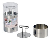 Portion. mit Stössel Inox ø9cm