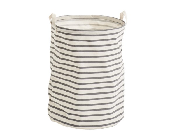 Wäschesammler Stripes grau ø38