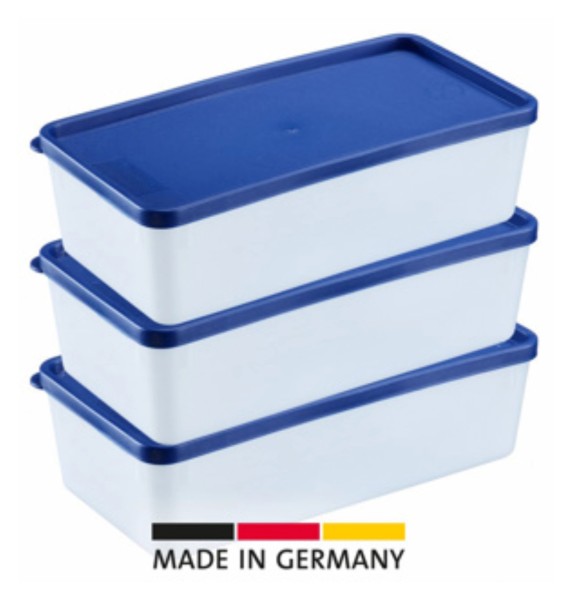 3 Stk. Gefrierdosen Trio 1l