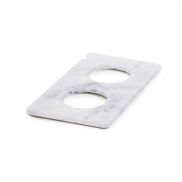 En Scene Platte GN 1/3 für 2 Karaffe Nacryl weiss marmor