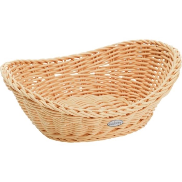 Korb oval, h-beige, 23.5x18x6/8cm