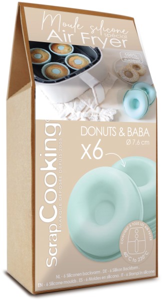 6er Set Backform für Heissluftfritteuse Donuts