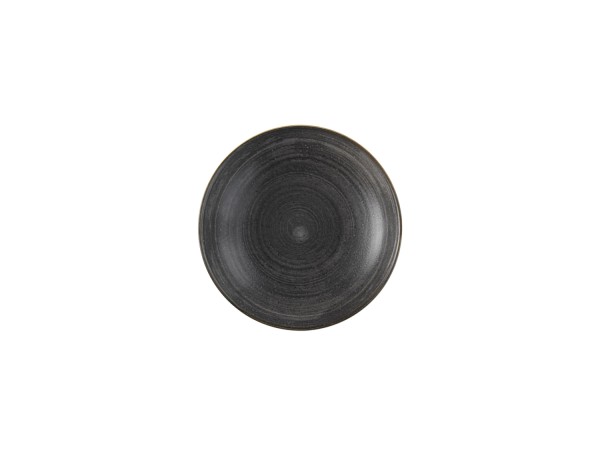 Stonecast Raw Black Coupe Teller tief 24.8cm-
