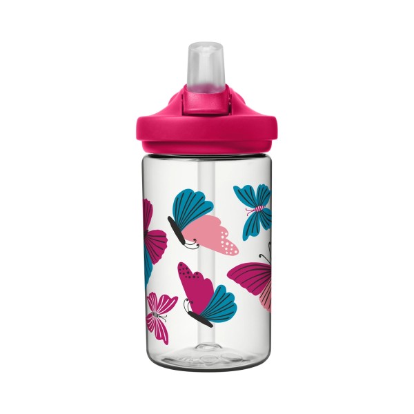Eddy+ Kids Bottle 0.4l, colorblock butterflies