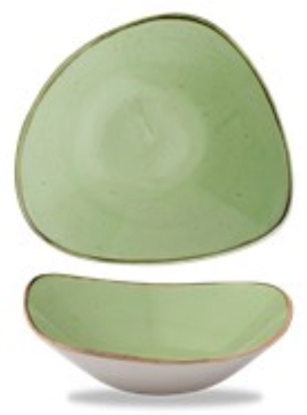 Stonecast Sage Green Triangel Schüssel 23.5cm