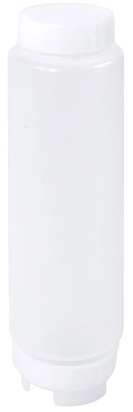 Saucenflaschen aus PP weiss, 21x6 cm - 0.5l
