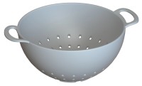 Salatsieb Biopolymer 24cm silver
