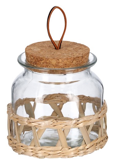 Vorratsglas Boho Korkd. 600 ml