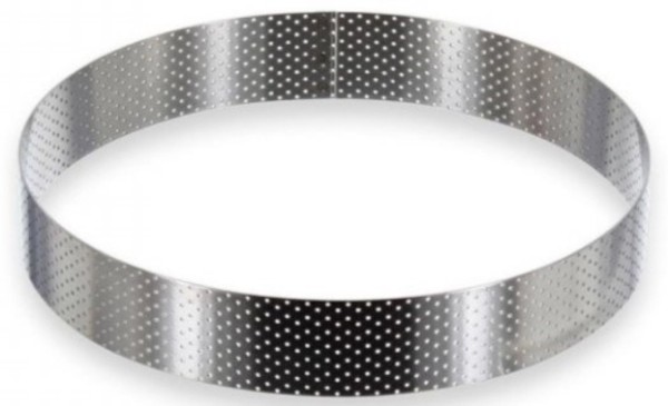 Gelochter Tortenring mit geradem Rand D:24.5 H3.5cm
