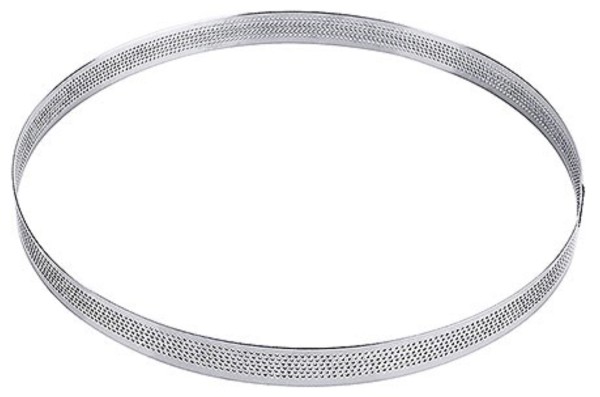 Tortenbodenring, rund, perforiert, 26x2 cm