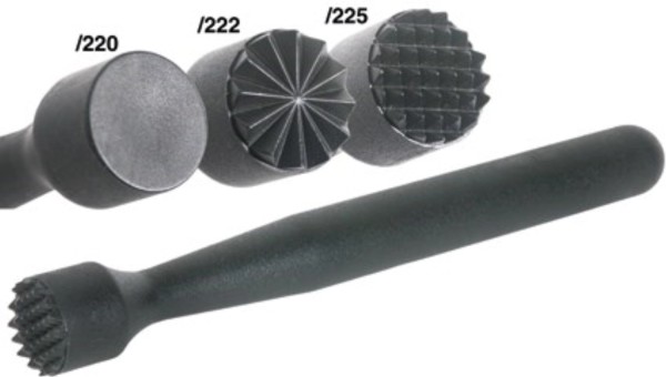 Barstössel, schwarz, gezahnt