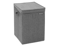Wäschebox stapelbar black 35l