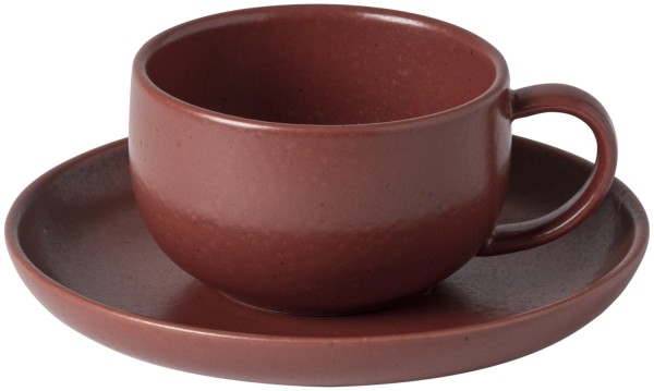 Pacifica Teetasse mit Untert. 215ml D16cm H6.2cm cayenne