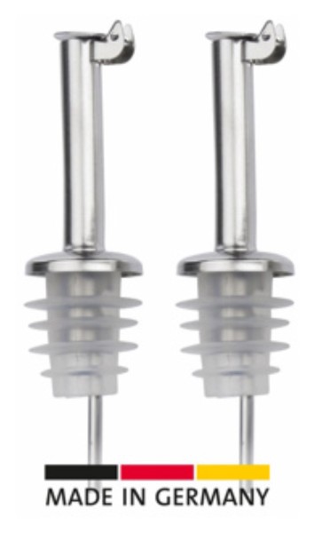 2Stk. Ausgiesser Inox Standard Silikonkorken