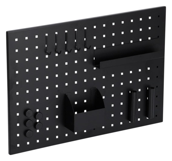 Memobord schwarz 50x35 cm