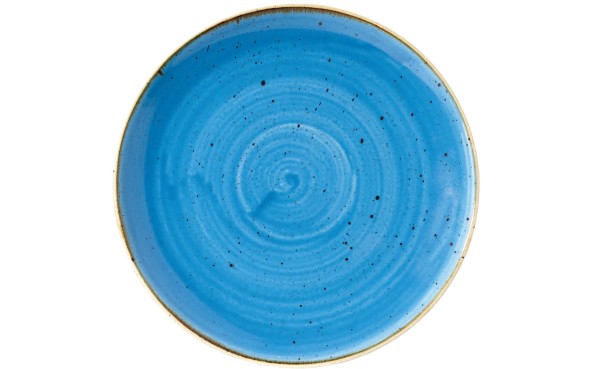 Stonecast Cornflower Blue Coupe Teller flach 16.5cm