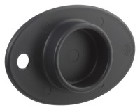 Restehalter schwarz 12x8cm