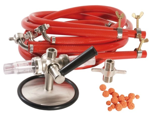 Bierleitungsreiniger-Set incl. Schlauchklemmen, Schwammgummi
