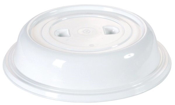 Tellerglocke 28,0 cm weiss ohne Griffloch, mit 2 Griffmuld