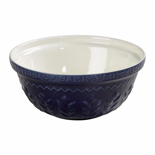 Rührschüssel m. Prägung Korn D30cm indigo