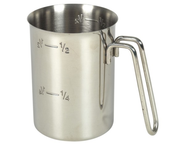 Messbecher Inox 0.5l ø9cm