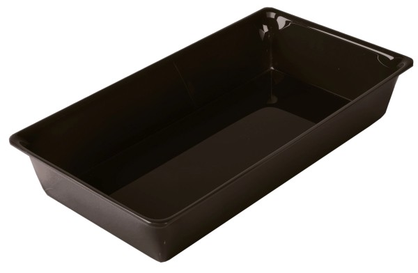 Rechteckige Schale 4/7 26.5x48.7x8cm schwarz