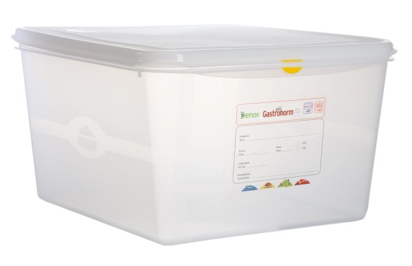 Frischhaltebox GN2/3 200mm 19lt mit Deckel und Clips