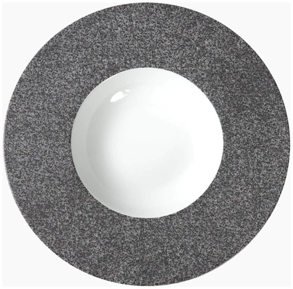Raw Teller tief D29cm granitgrau
