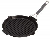 Grillpfanne schwarz rund, Ø27cm