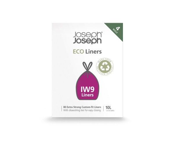 80 Stk. IW9 Eco Liners Abfallsack recycled 10l