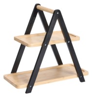 Etagere Bambus schwarz