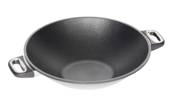 Wok D36cm, H9cm mit 2 Griffen