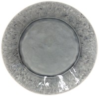 Madeira Teller D28cm H3.4cm grau