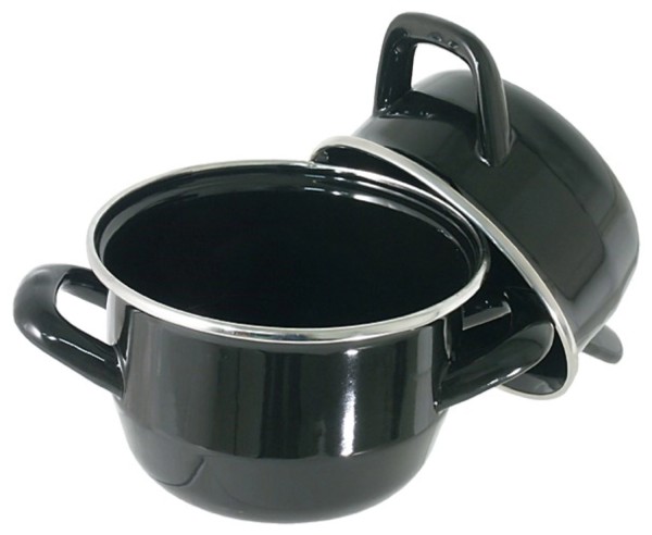 Muscheltopf 12 cm, emailliert