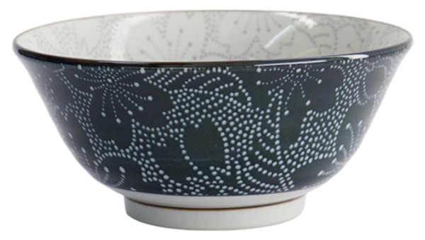Sakura Schale 14.8x6.8cm grau und schwarz
