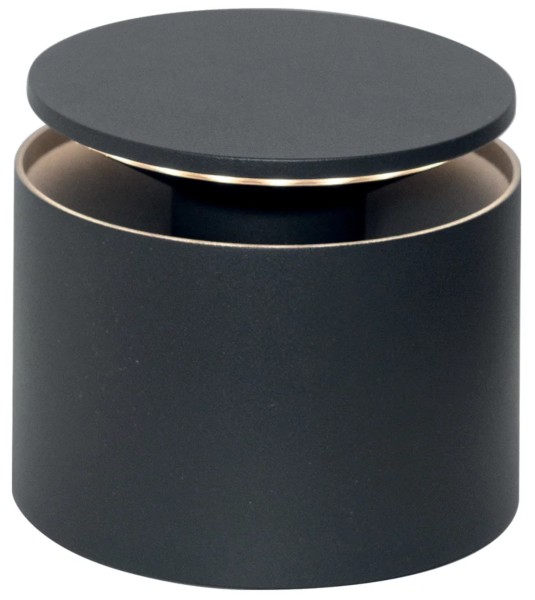 Push-Up Tischlampe D12x8.3cm dunkelgrau