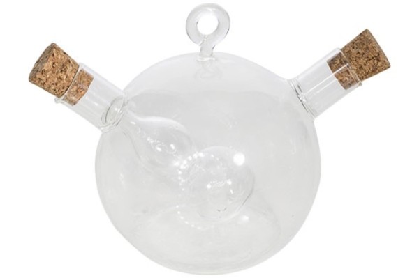 Oel- und Essigflasche Glas, 9 x 8.3cm