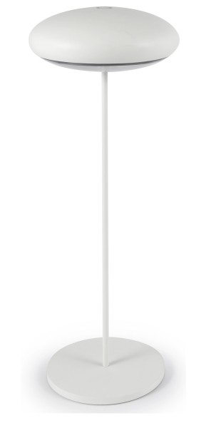 Broggi Nuvola Lampe wiederaufladbar, weiss D10.2cm H31cm