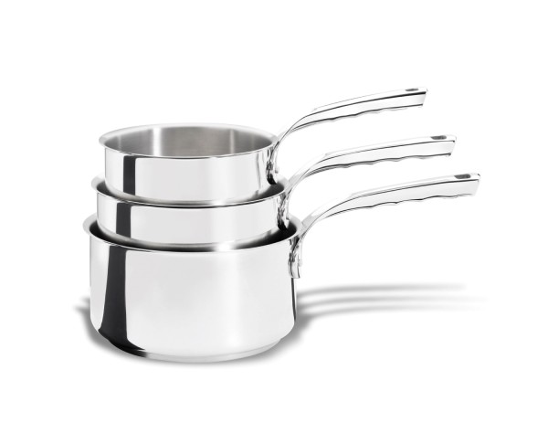 3er Set MILADY Stielkasserolle D:16,18,20cm Induktion